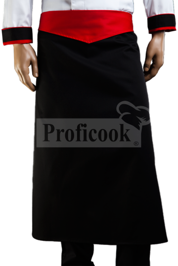 Apron with a decorative flap