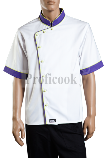 Single breasted chef jacket with buttons