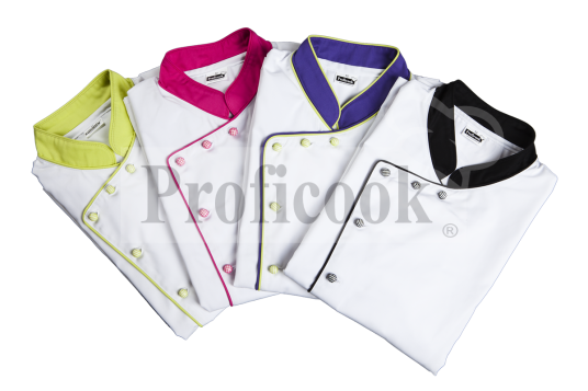 Single breasted chef jacket with buttons