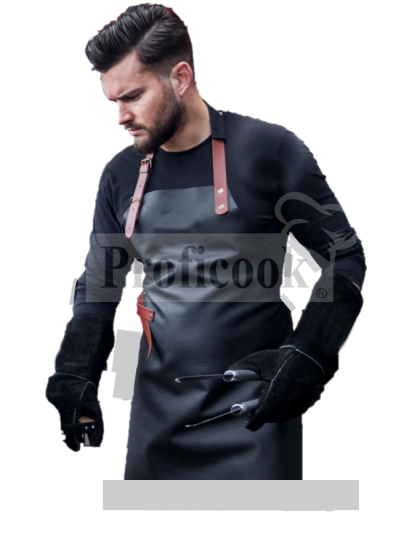 BOVINE men's leather apron