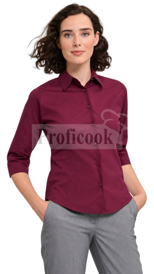 Ladies stretch shirt, 3/4 sleeves