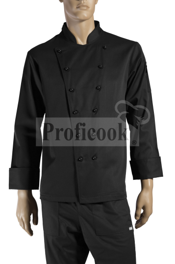 Double breasted chef jacket with buttons