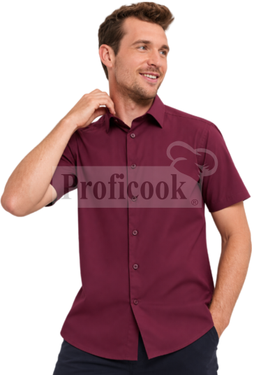 Russell men’s shirt with elastane, short sleeves