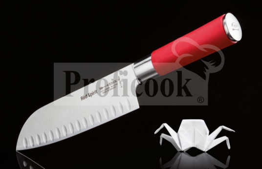 F. DICK Red Spirit The Inspiring 8 1742 18K santoku knife with a special edge