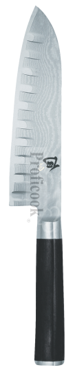 Kai Shun DM-0718 Santoku with a special cut