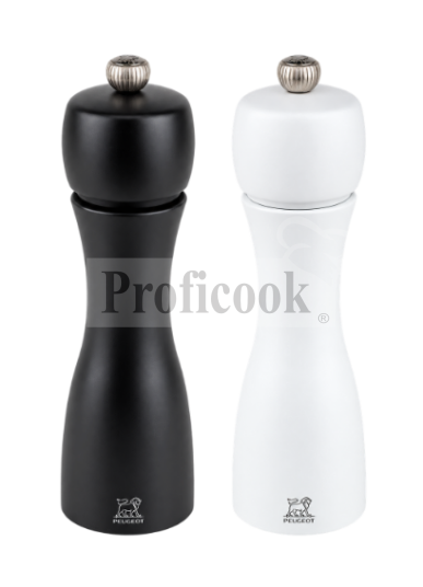 Peugeot Tahiti Zirlion Salt and Pepper Mill Set, Black/White, 20 cm