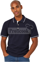 Men polo shirt with colorful supplement