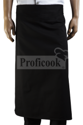 Waist apron black, white