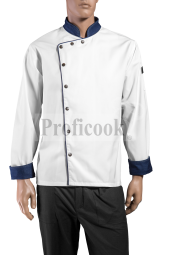Chef jacket with combination of Denim