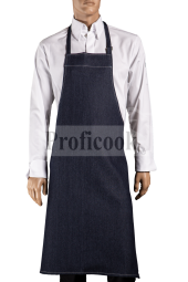 Denim bib apron