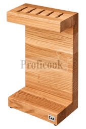 KAI C-shaped knife block - oak