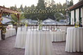 Tablecloth on a cocktail table