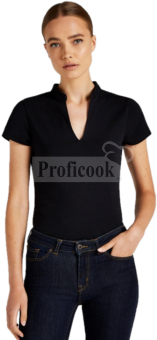 Women's mandarin collar T-shirt