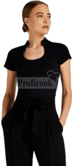 Round neckline top