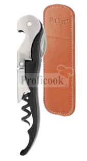 Pulltex colored waiter's knife with leather bag